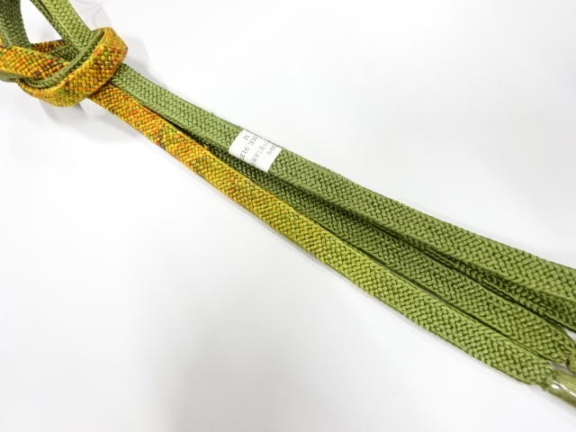 未使用品　正絹　手組帯締め